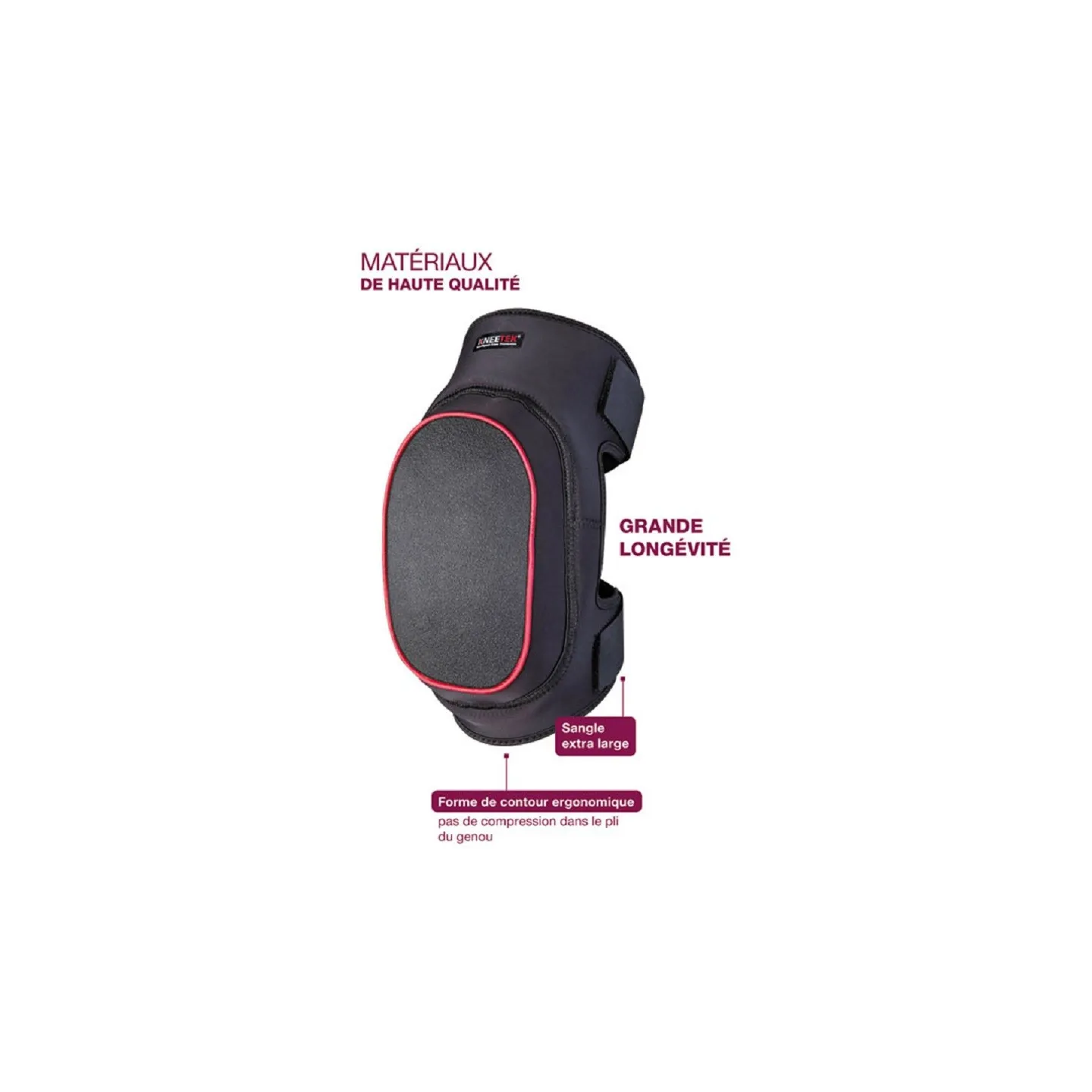 Genouillères de protection KNEETEK SAFETY PREMIUM POLY