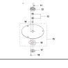 Joint autocollant en mousse pour plateau antiscalp HUSQVARNA 535082501 