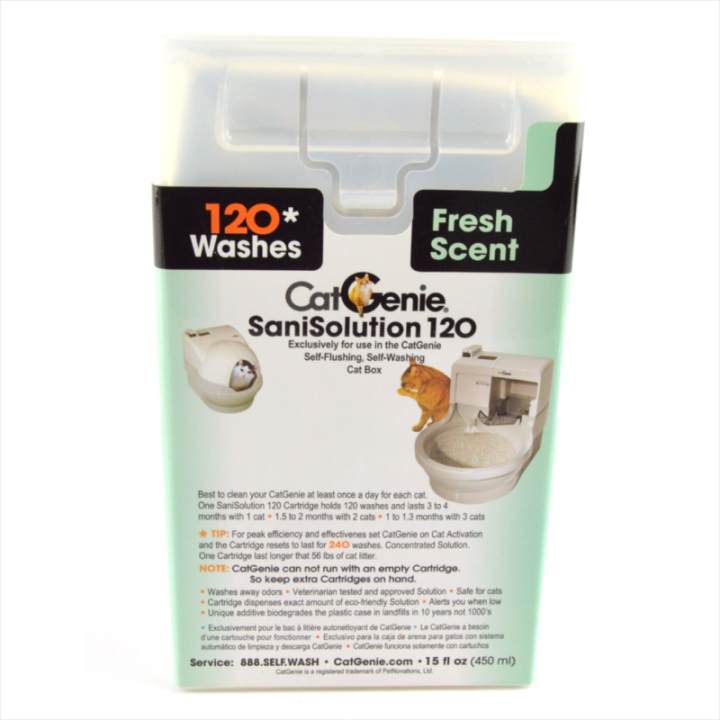 Cartouches Intelligentes SaniSolution Parfumée Petnovations pour Catgenie 120