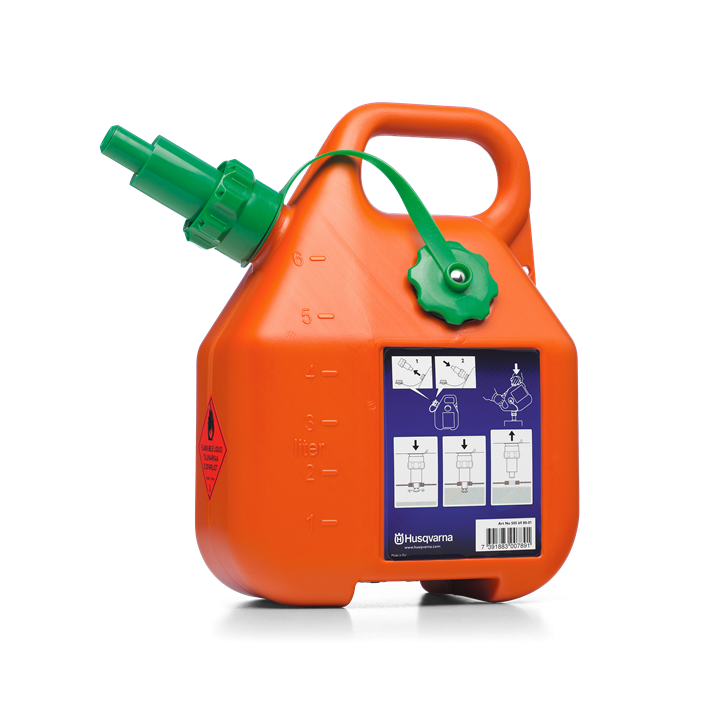 Bidon d'essence avec bec verseur anti-refoulement 6 litres HUSQVARNA 505698001