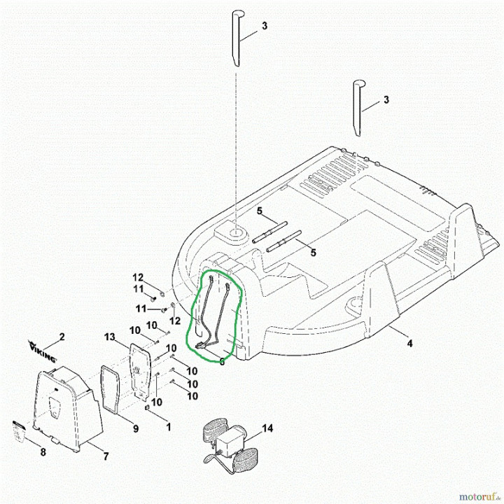 Faisceau de station de charge pour robot MI322 VIKING 63004403025