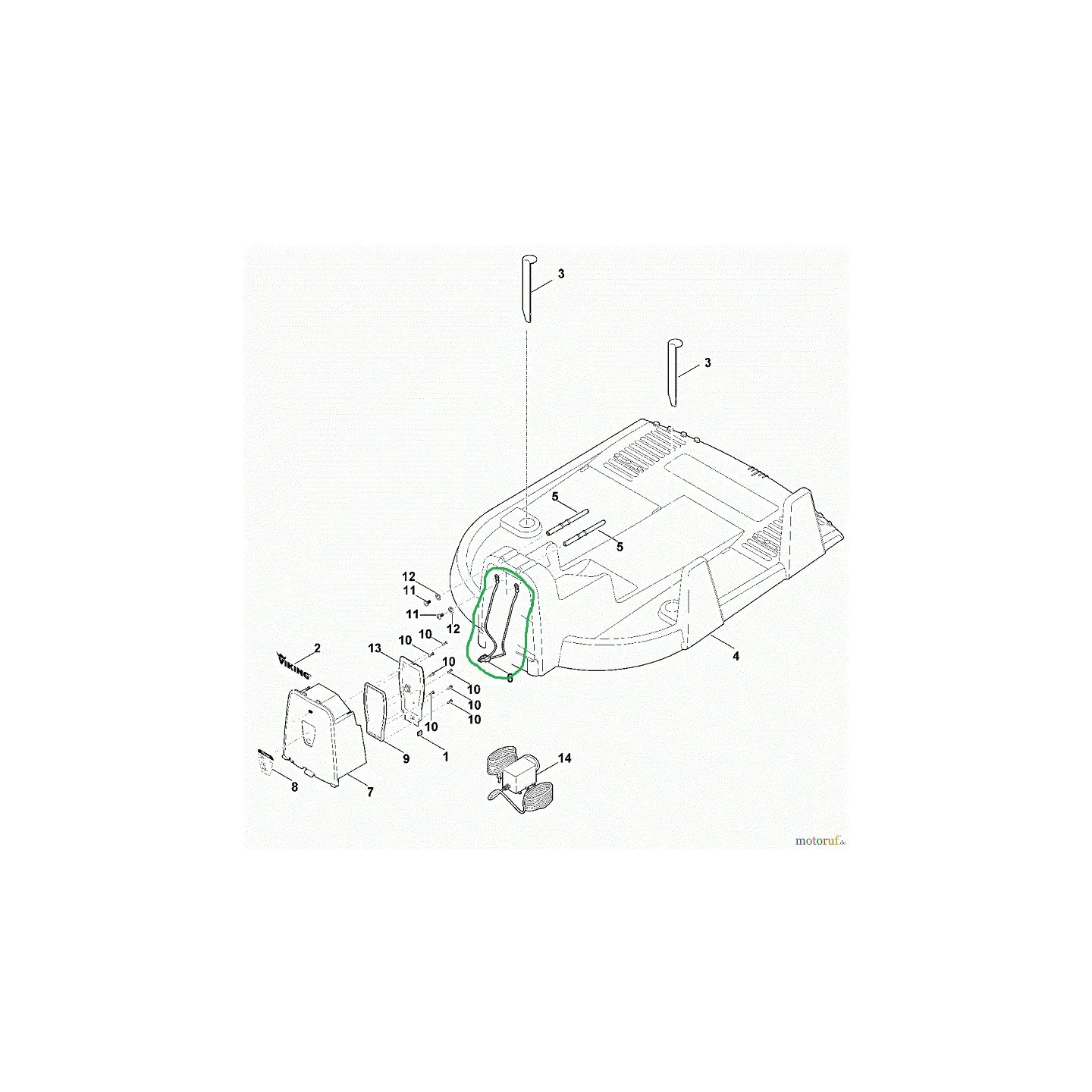 Faisceau de station de charge pour robot MI322 VIKING 63004403025