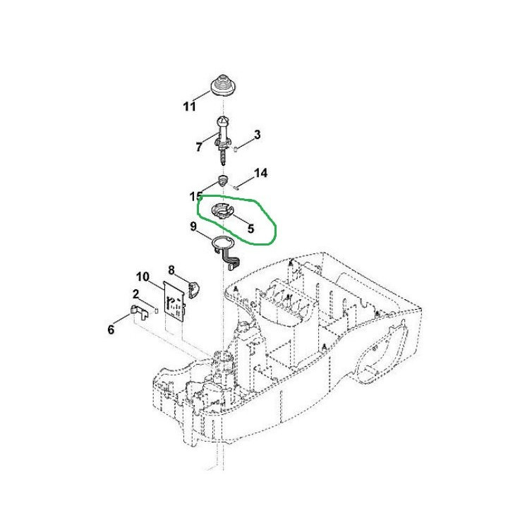 Support joystick capteur de choc pour robots serie RM ROBOMOW INJ5024A
