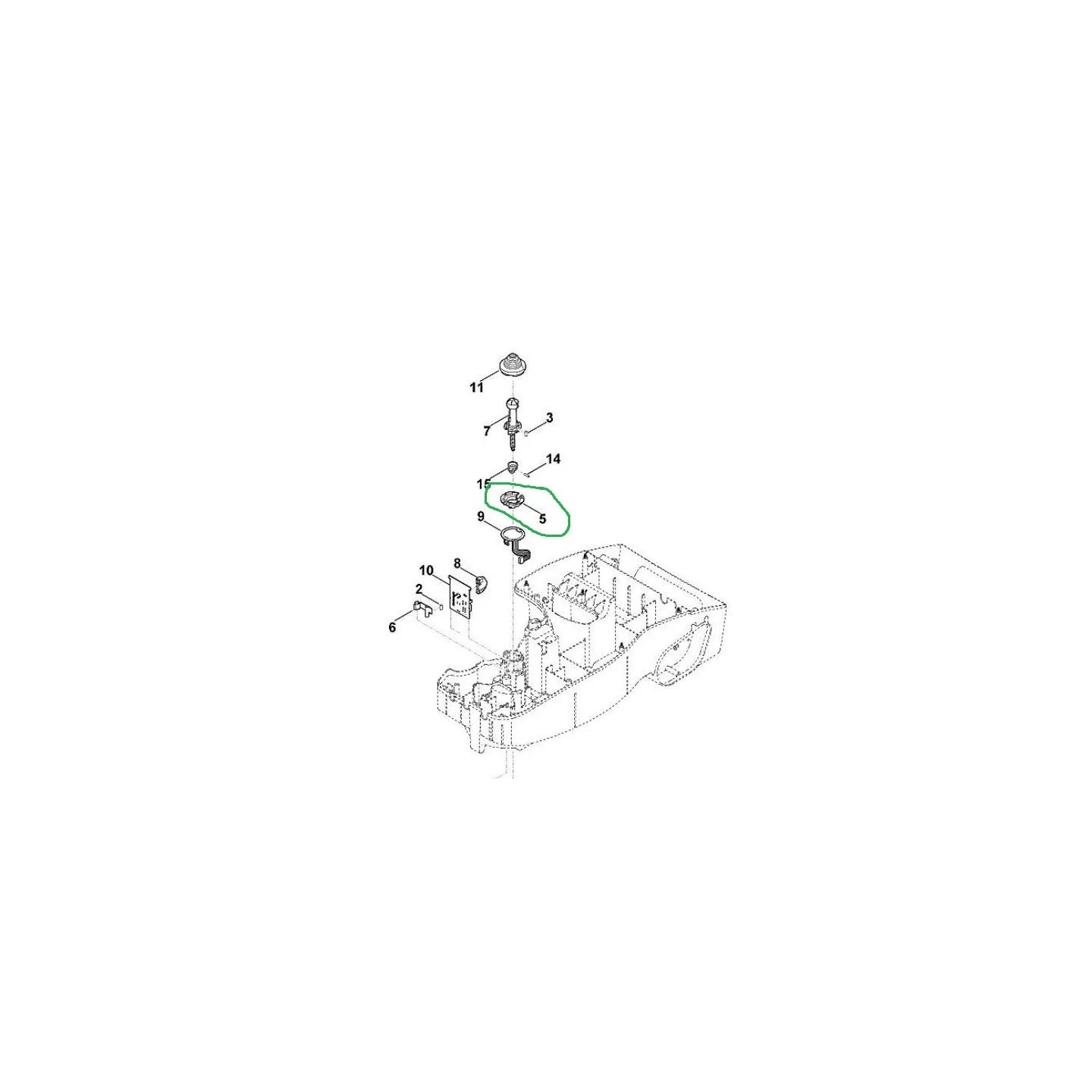 Support joystick capteur de choc pour robots serie RM ROBOMOW INJ5024A