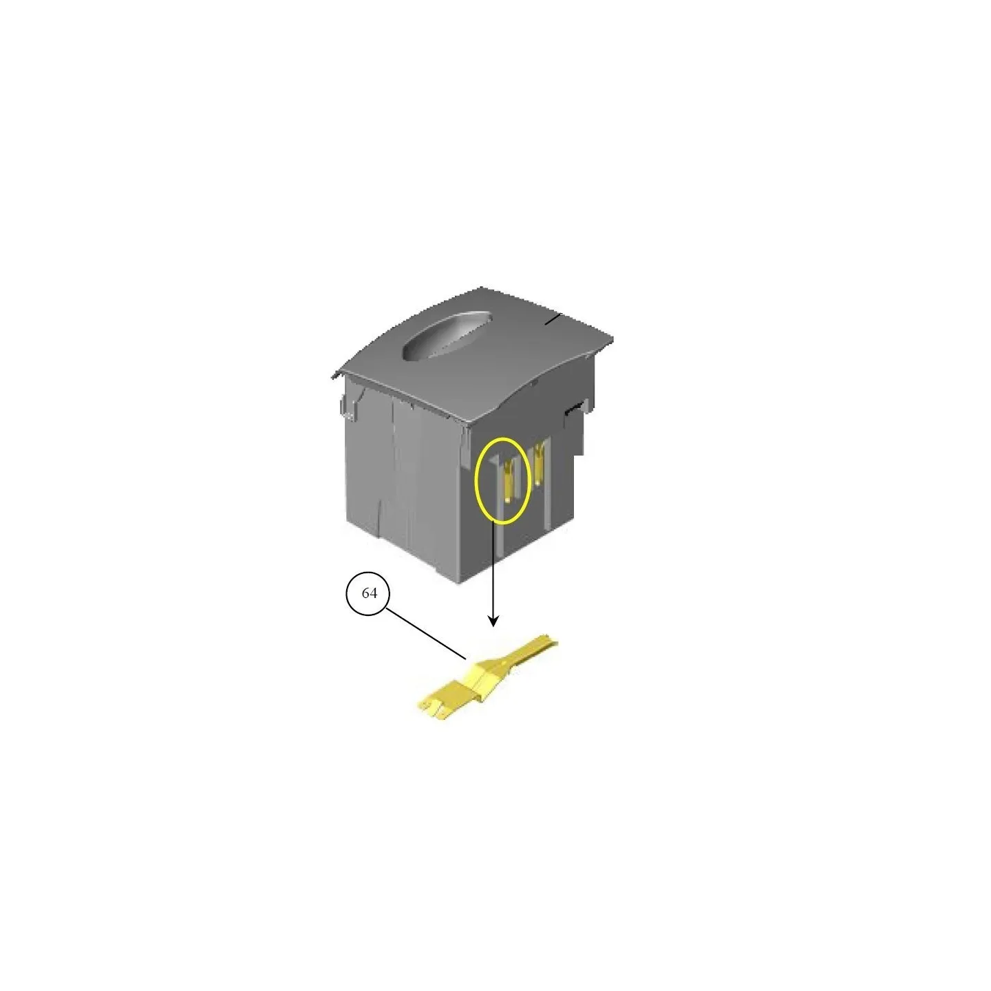 Contacteur bloc batterie pour robots serie RL ROBOMOW GEN0130A