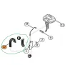 Nappe entre carte mere et platine de telecommande ROBOMOW WSB0052A