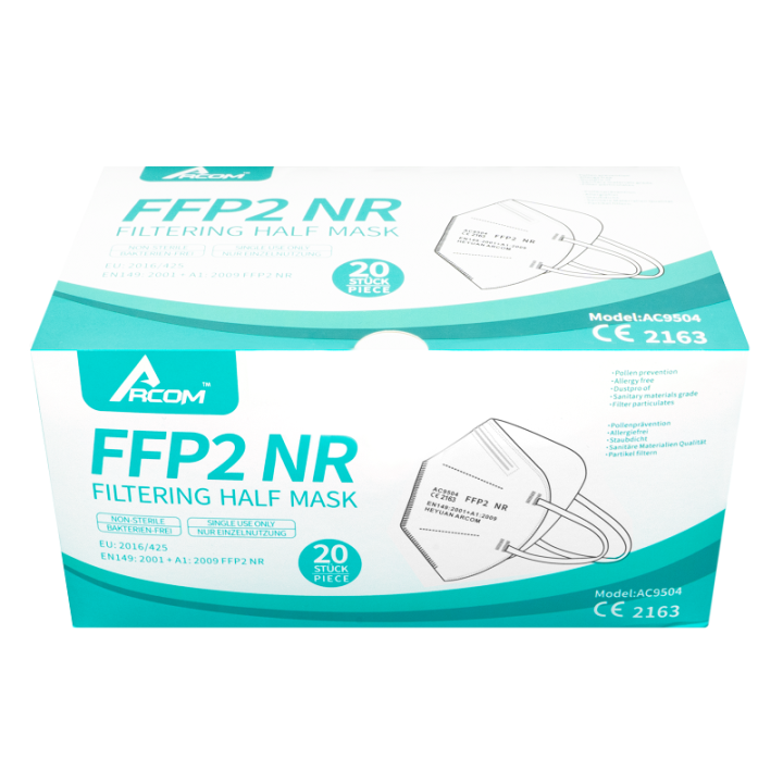 Lot de 20 masques FFP2 NR anti Covid19 ARCOM AC9504