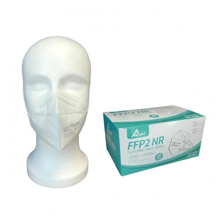 Lot de 20 masques FFP2 NR anti Covid19 ARCOM AC9504
