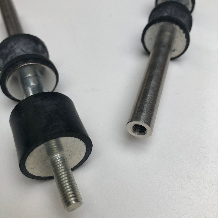 Lot de 2 Silentbloc arrière pour GreenMow BELROBOTICS BR24192