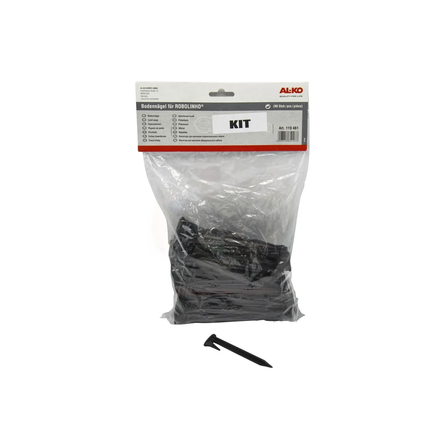 Lot de 90 Piquets de fixation pour câble ALKO 119461