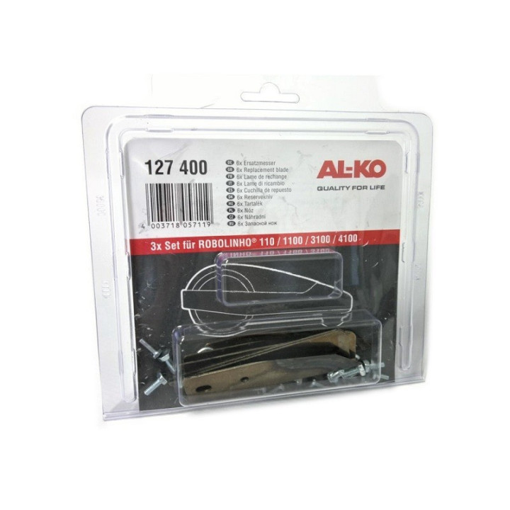 Kit 6 lames inférieures plates pour robot Robolinho ALKO 127400