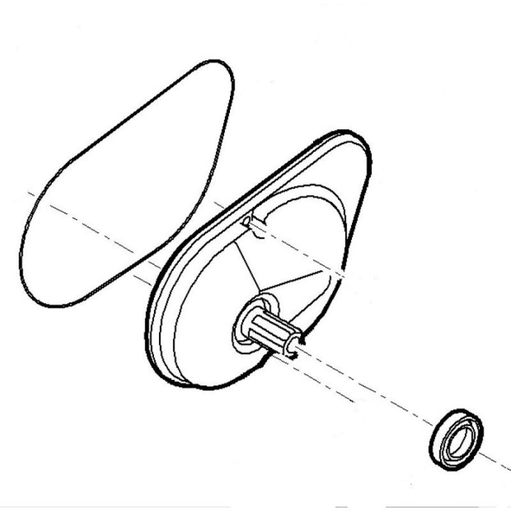 Couvercle du réducteur gauche pour robot Mi322 VIKING 63006405805