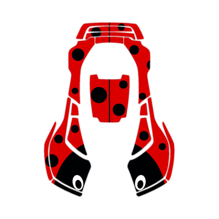 Kit déco Stickers COCCINELLE pour robot 450X HUSQVARNA