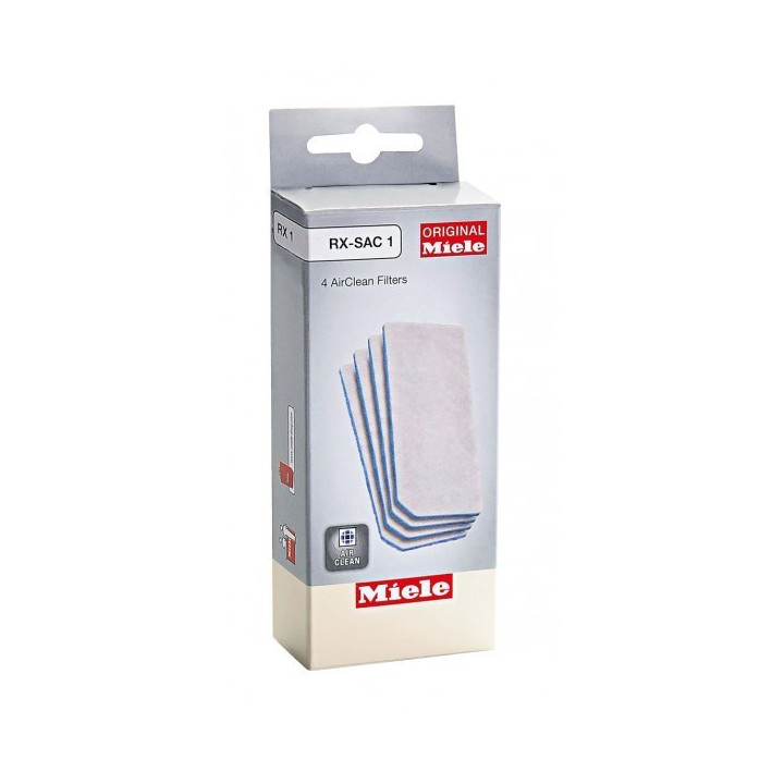 Set de 4 filtres Airclean RX-SAC1 pour robot SCOUT RX1 MIELE 9724050