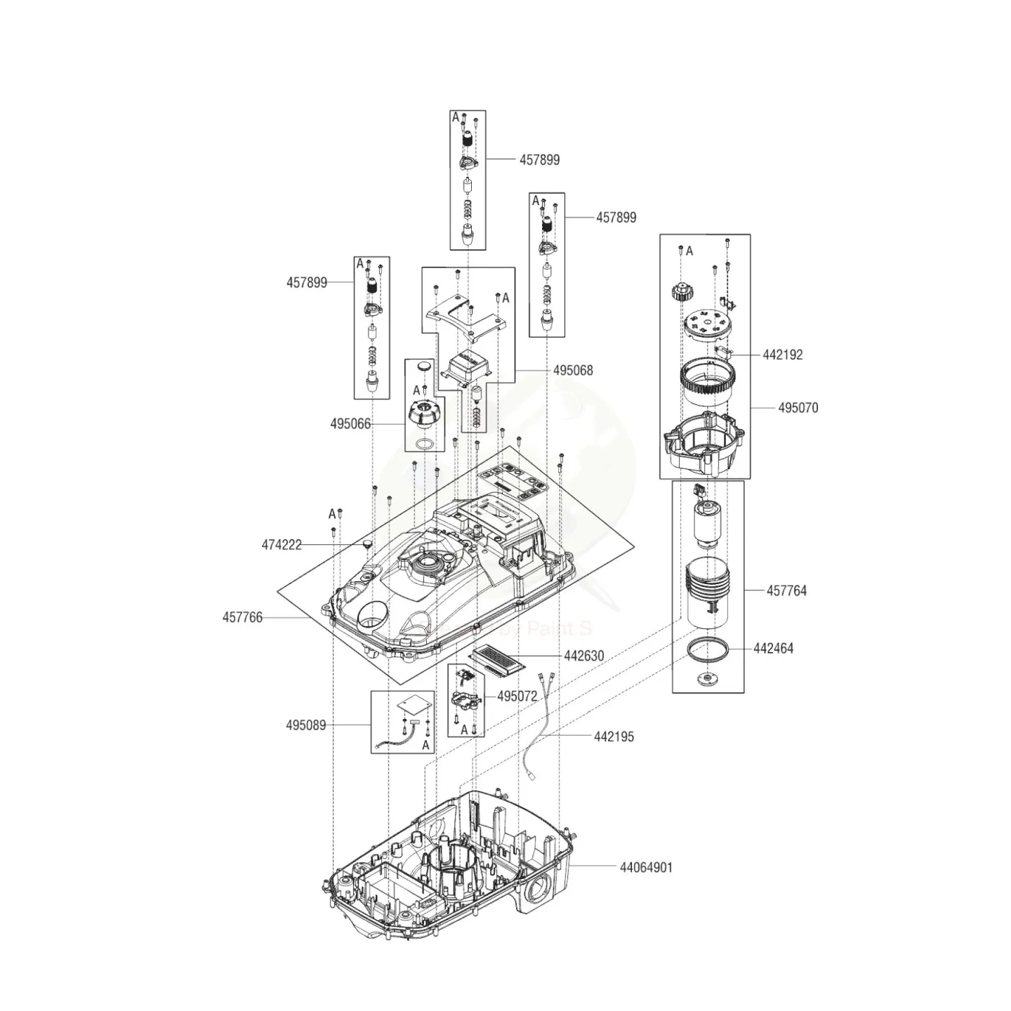 Clavier avec châssis supérieur pour robot Robolinho ALKO 457766
