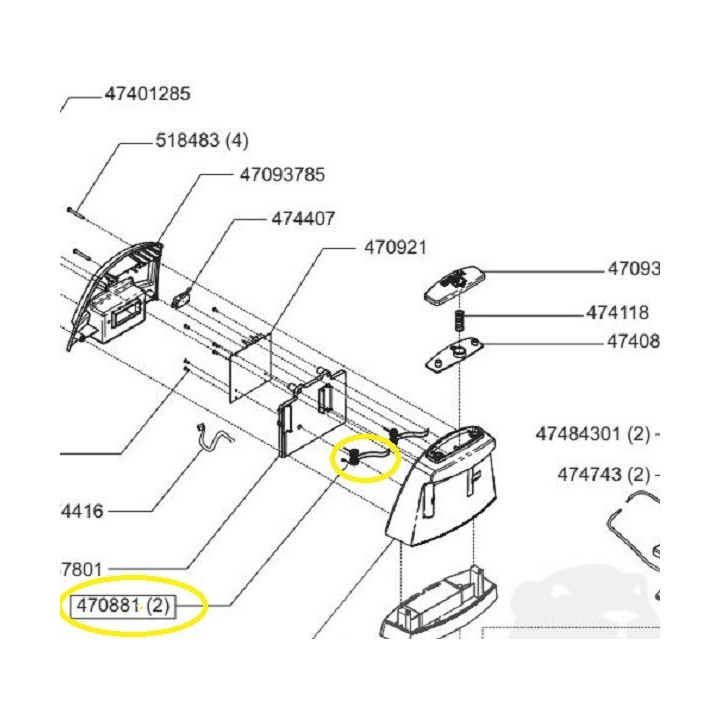 Ressort de charge pour station de robot Robolinho ALKO 470881