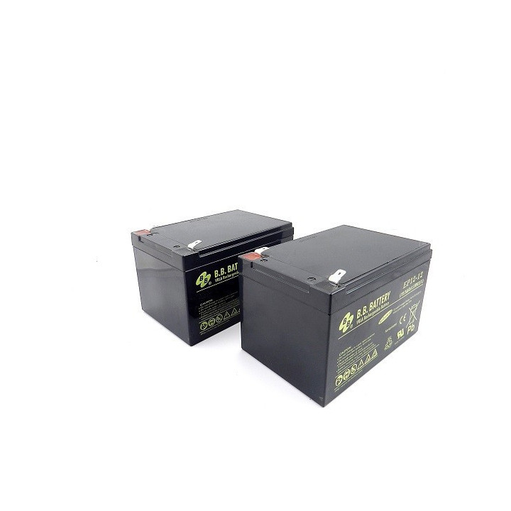 Lot de 2 batteries 12Ah pour robot série RM ROBOMOW MRK5001A 