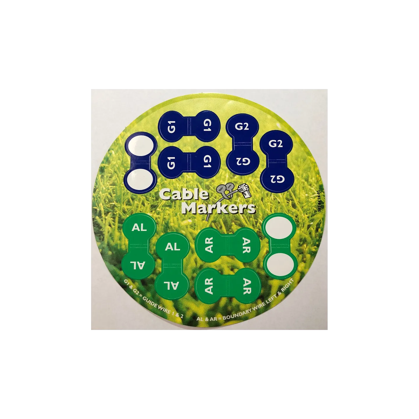 Plaquette d'autocollants de marquage pour câblage station de charge HUSQVARNA 581842801