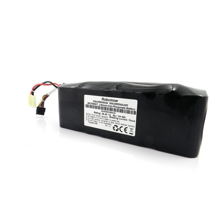 Batterie 6Ah 25.6V LiFeP04 pour robot série RS ROBOMOW MRK6103A BAT6000C 