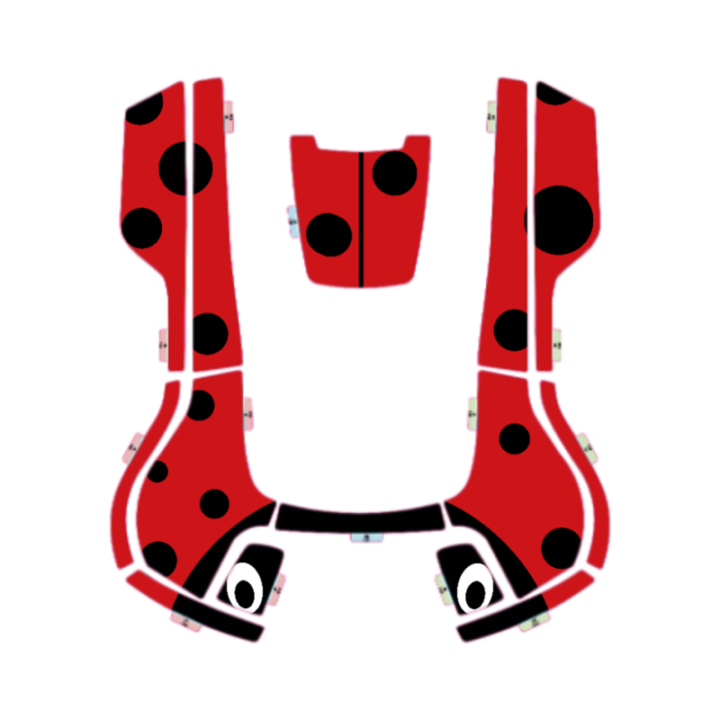 Kit déco Sticker COCCINELLE pour robot 315X-315XSL HUSQVARNA 599292404