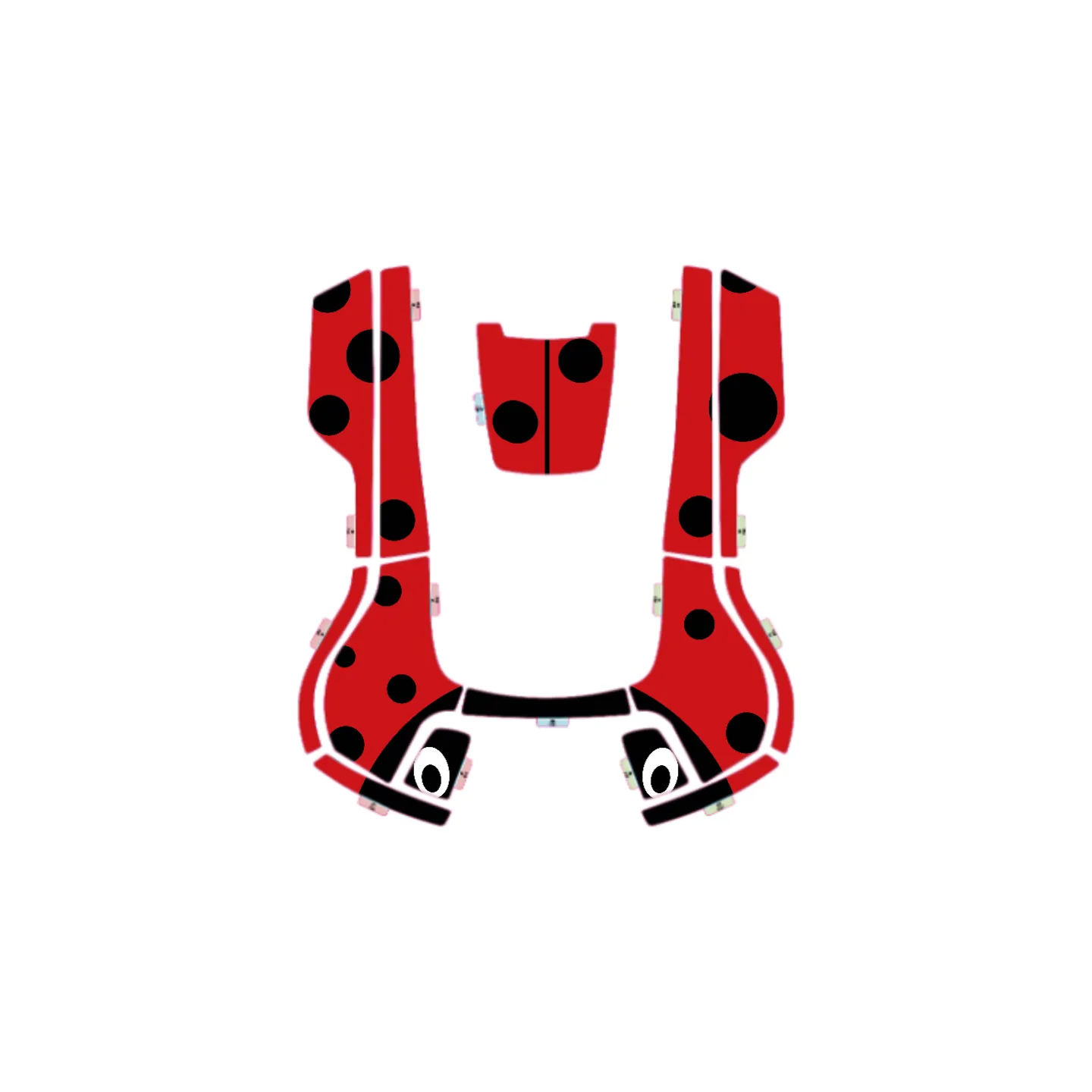 Kit déco Sticker COCCINELLE pour robot 315X-315XSL HUSQVARNA 599292404