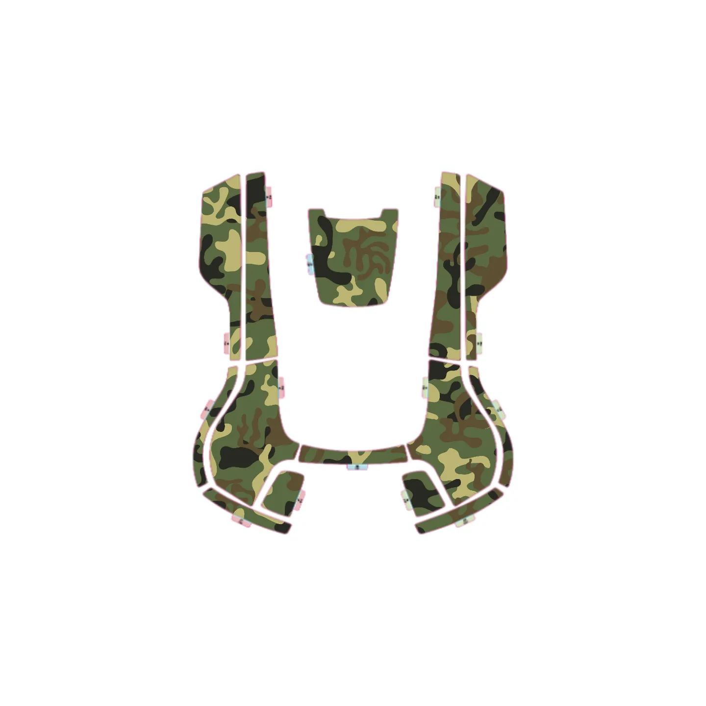 Kit déco Sticker CAMOUFLAGE MILITAIRE pour robots 315X-315XSL HUSQVARNA 599295003