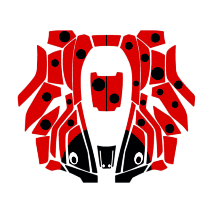 Kit déco Sticker COCCINELLE pour robots 320-420-440 HUSQVARNA 599292405