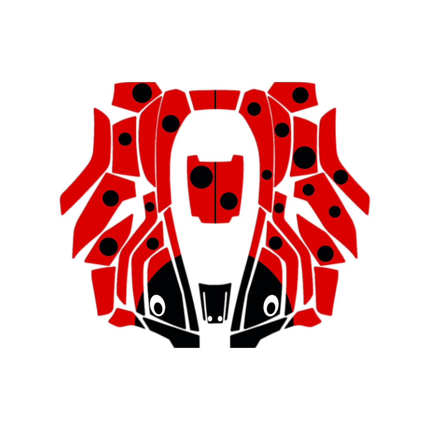 Kit déco Sticker COCCINELLE pour robots 320-420-440 HUSQVARNA 599292405