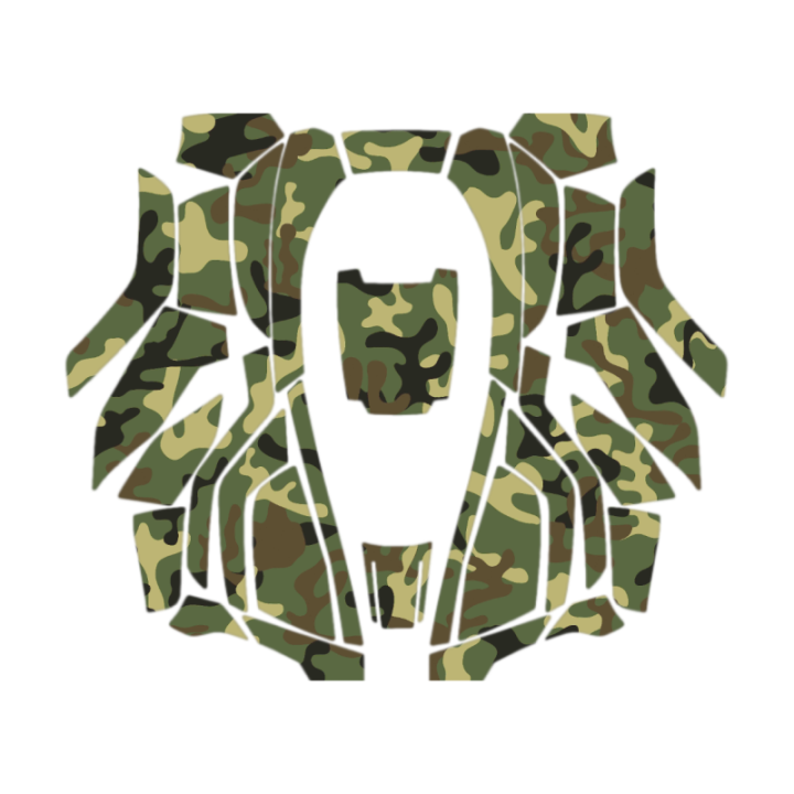 Kit déco Sticker CAMOUFLAGE MILITAIRE pour robots 320-420-440 HUSQVARNA 599295004
