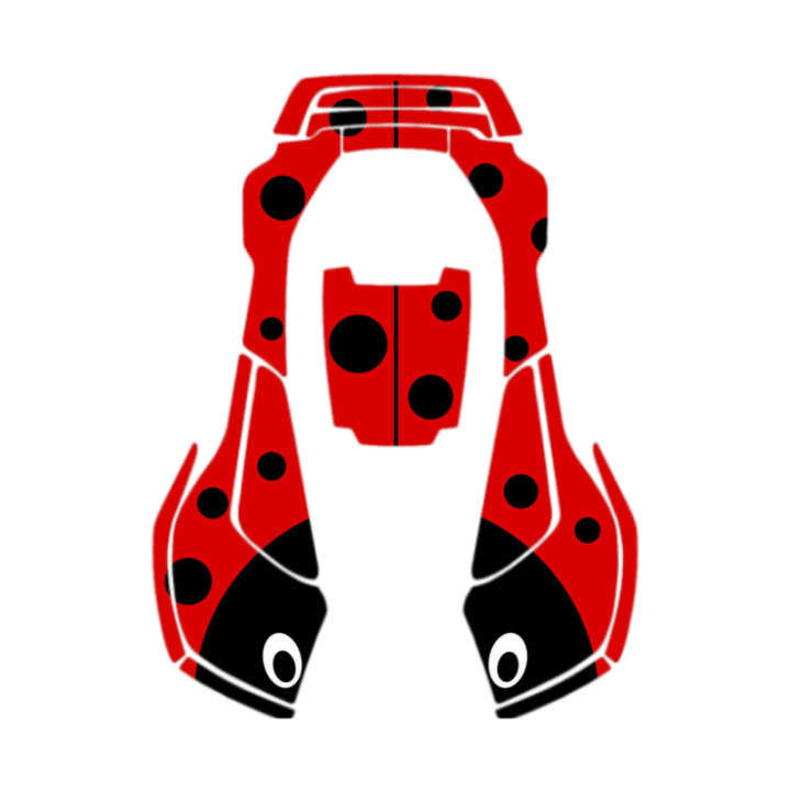 Kit déco Sticker COCCINELLE pour robot 430X HUSQVARNA 599292406