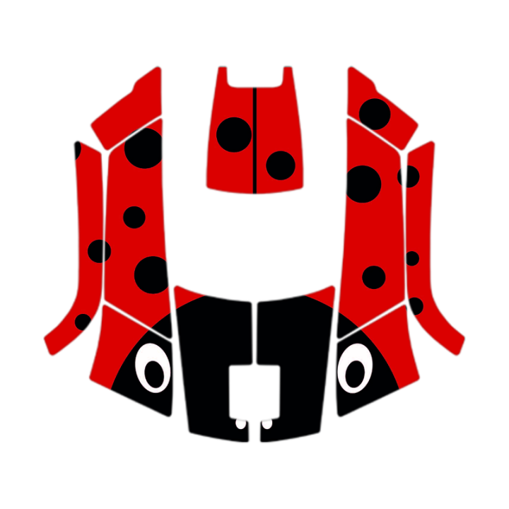 Kit déco Sticker COCCINELLE pour robot série 100 HUSQVARNA 599292401