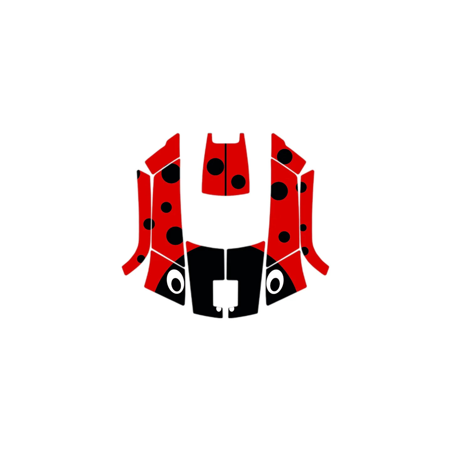 Kit déco Sticker COCCINELLE pour robot série 100 HUSQVARNA 599292401