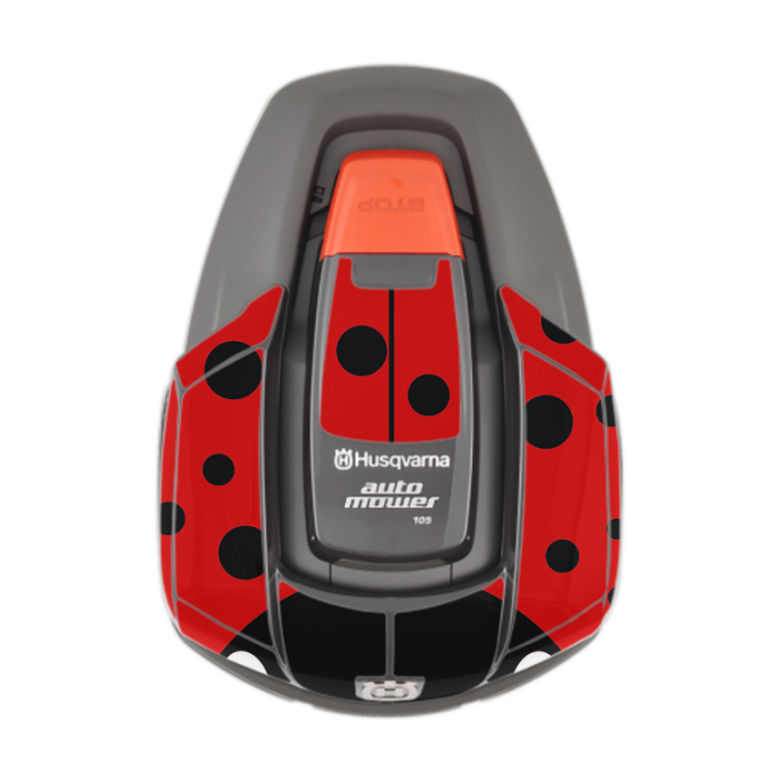 Kit déco Sticker COCCINELLE pour robot série 100 HUSQVARNA 599292401
