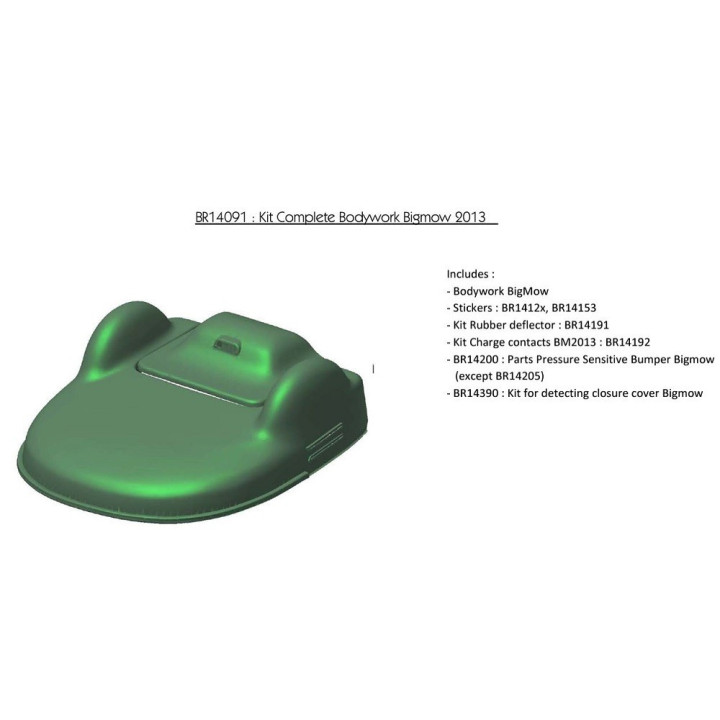 Capot complet pour robot BigMow BELROBOTICS BR14091