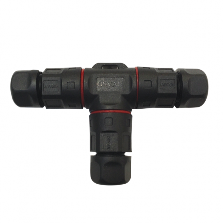 Raccord en T étanche IP67 pour câble Ø4mm RMC OSVAN CC15C05