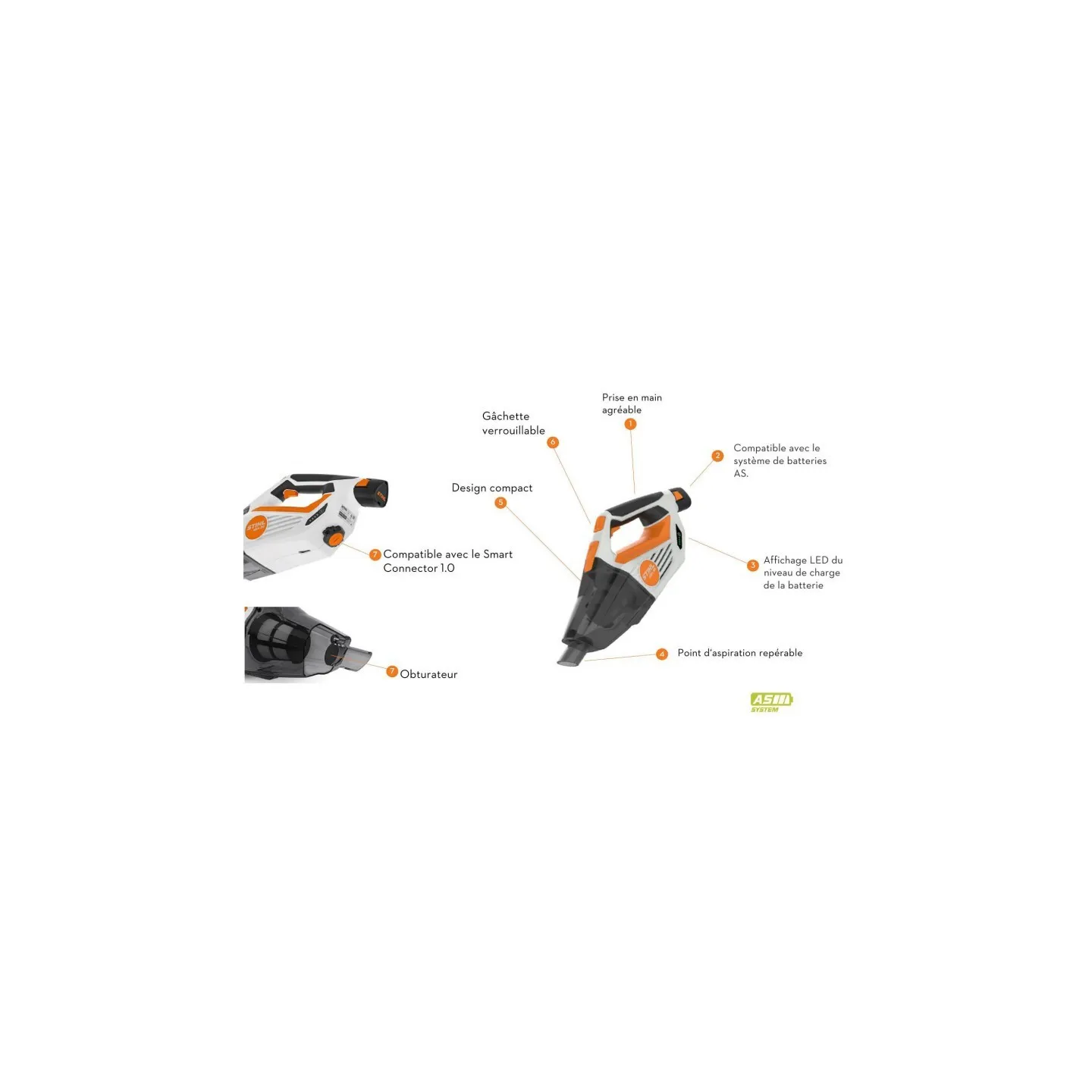 Aspirateur à main SEA20 STIHL SA030117300