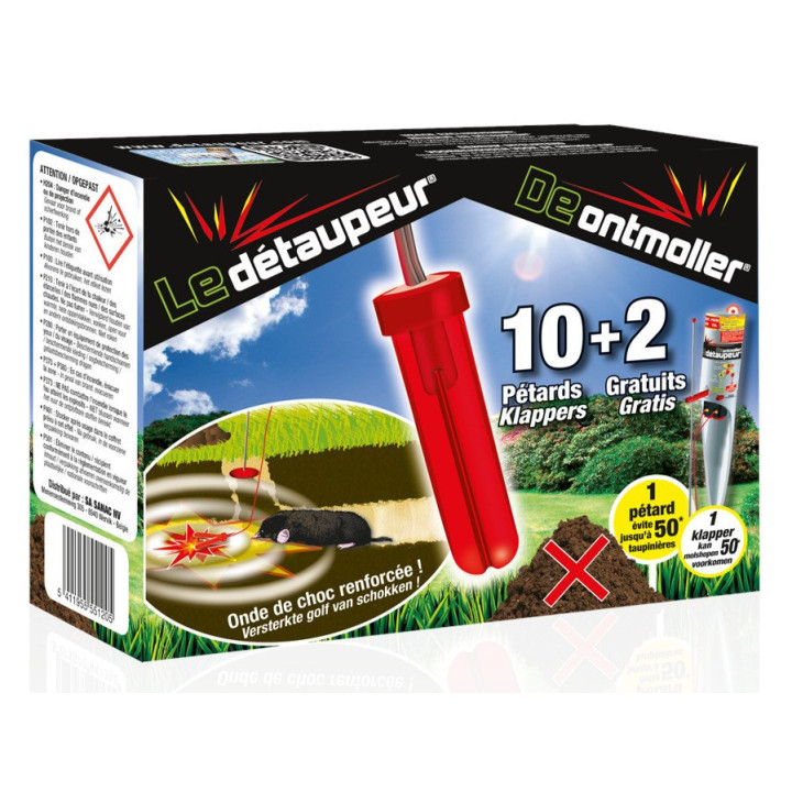 Coffret de 10 Pétards + 2 gratuits pour Détaupeur MYRIAD FO169
