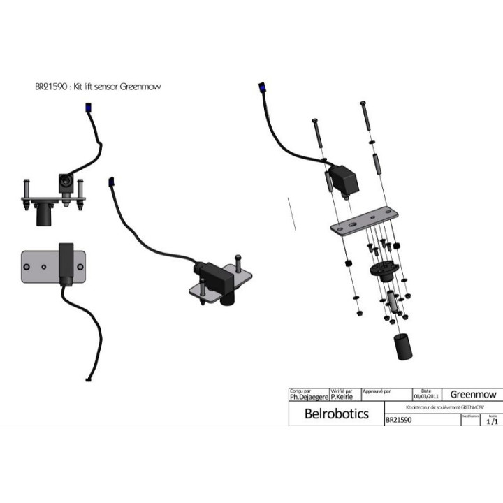 Kit capteur de soulèvement complet BELROBOTICS BR21590