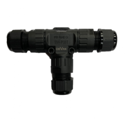 Raccord en T étanche IP67 pour câbles Ø5.9mm & Ø4mm GCC OSVAN CO-002