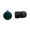 Raccord en ligne étanche IP67 pour câble GCCØ5.9mm & RMCØ4mm OSVAN CO-001