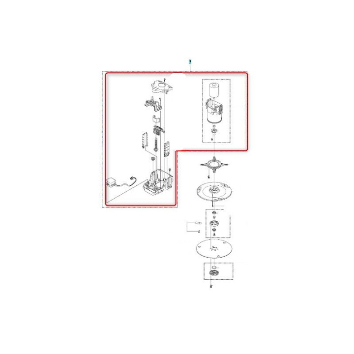 Ensemble Moteurs du système de coupe pour robot série 400 HUSQVARNA 599521301