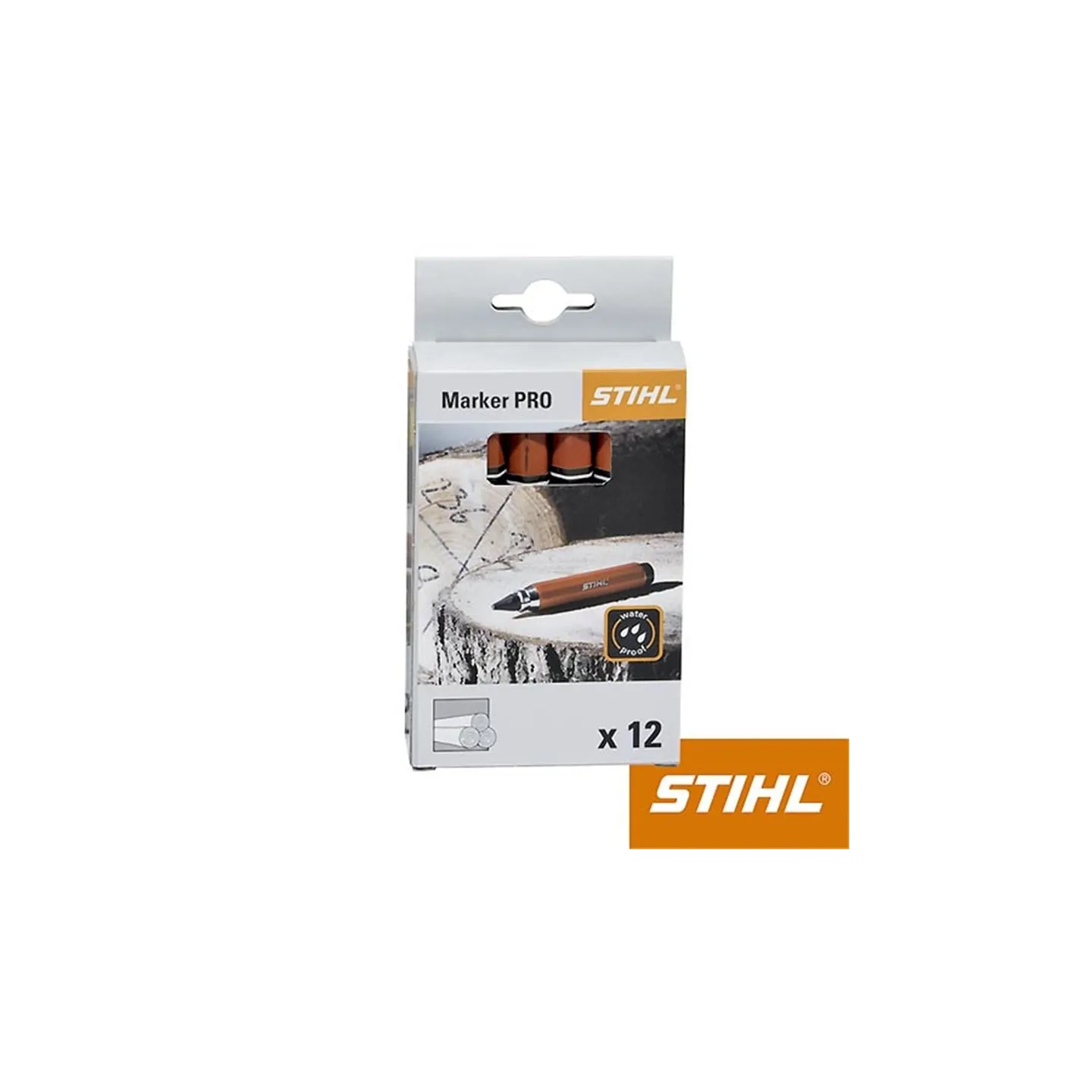 Boite de 12 Craies de Marquage ROUGE STIHL 00008811501