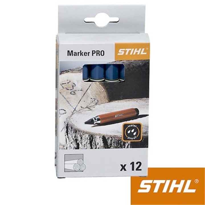 Boite de 12 Craies de Marquage BLEUE STIHL 00008811500