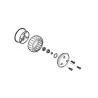 Roue avant  pour robot RMi séries 400-500-600 STIHL 63017000451