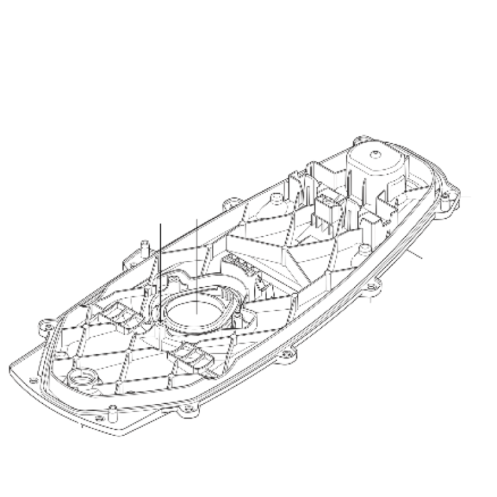 Châssis inférieur pour robot Aspire R4 531385101