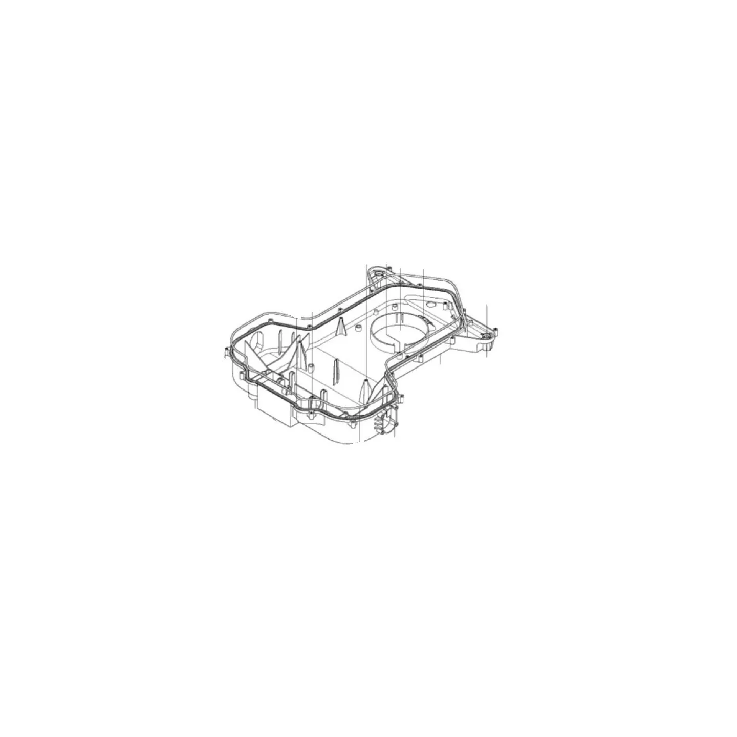 Châssis + Joint pour robot 265ACX HUSQVARNA 575943902