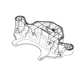 Châssis Avant Inférieur pour robot 265ACX HUSQVARNA 510086702