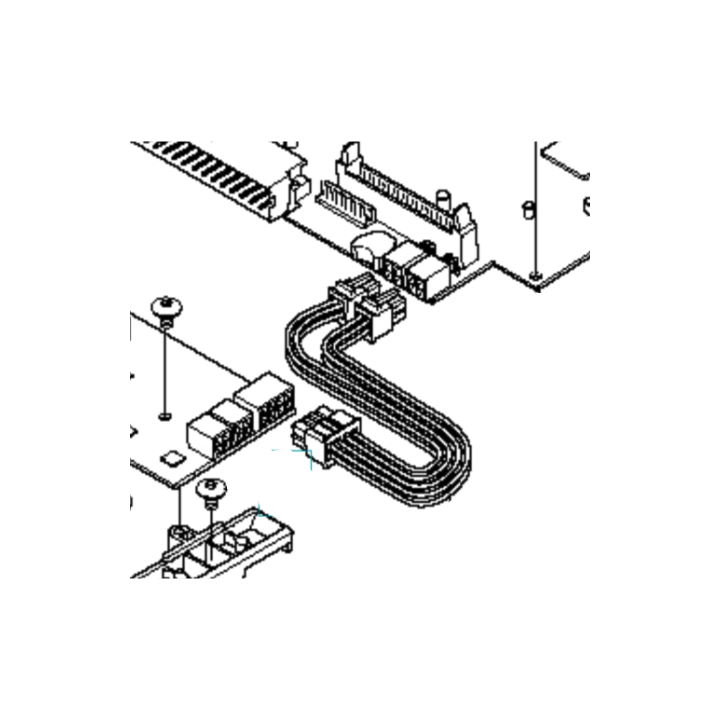 Faisceau entre carte mère et platine sonar pour robot 265ACX HUSQVARNA 578898401