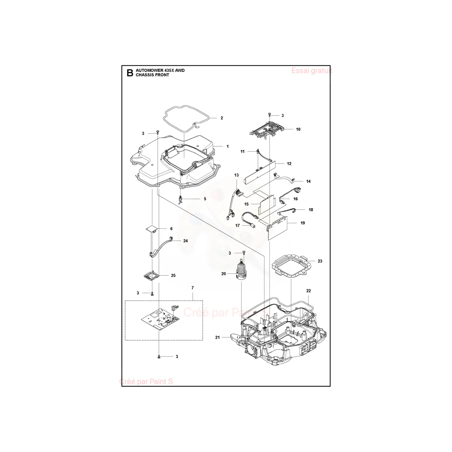 Joint Anti-Poussière pour robot série AWD HUSQVARNA 598369701