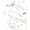 Capot pour robot RMi série 400 STIHL 63017802025